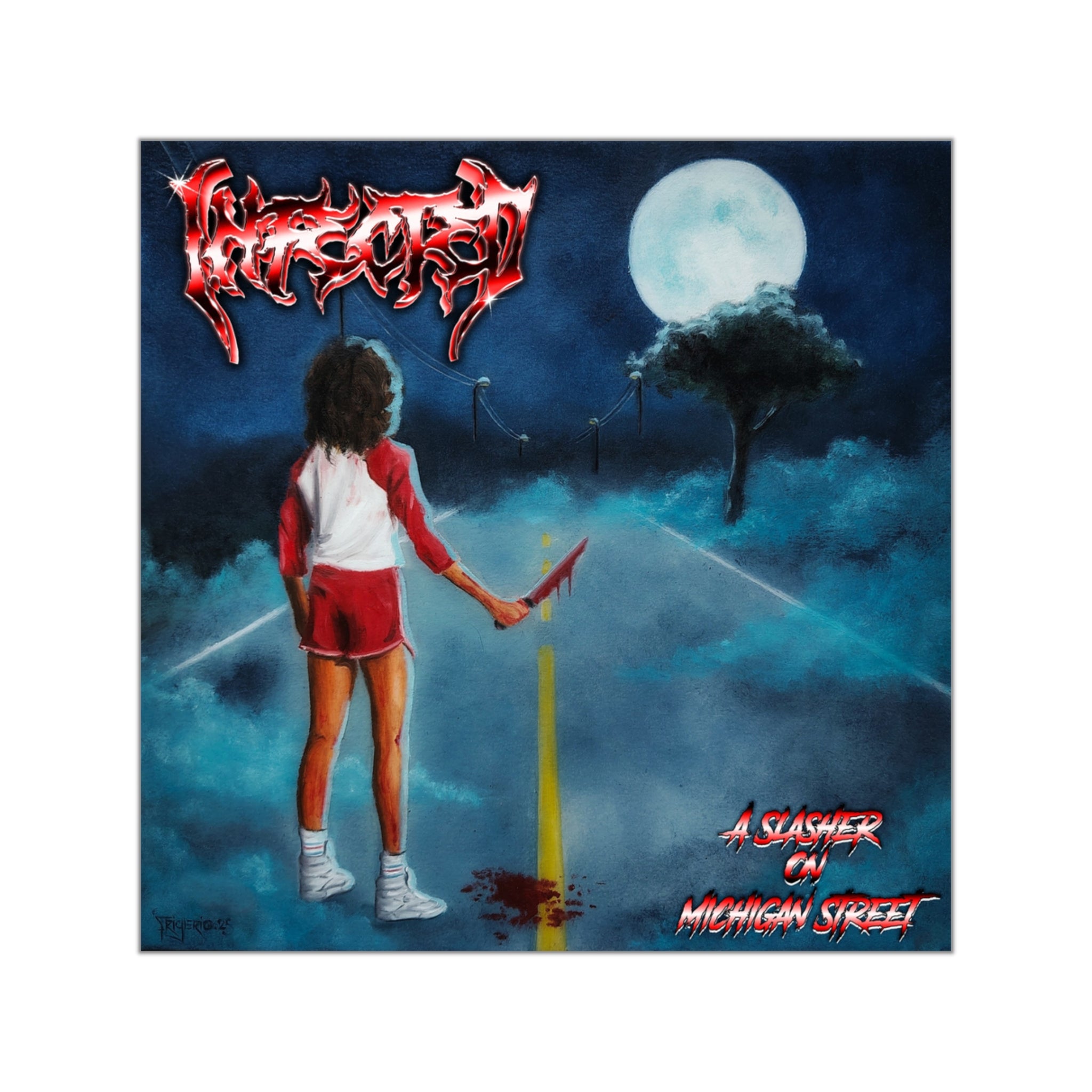 A Slasher On Michigan Street, Vinyl Sticker